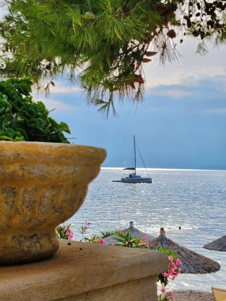 Pikasea catamaran in the the sun